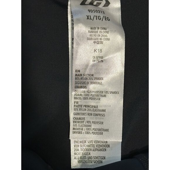 NWT Garneau Men's XL Black Gel Cycling Bike Shorts Padded Anti Slip Legs Tri - Picture 3 of 11